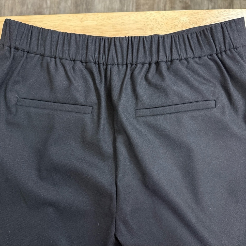 Loft Womens Black Pleated Slacks Elastic Stretch Waist Pull On Size M NEW $79.50 - Picture 7 of 8